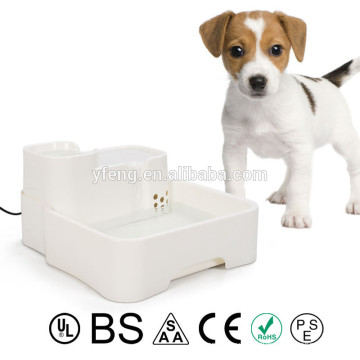 New Pet Feeder Automatic Water Dispenser Fountain Food Dish Bowl Waterer Dog Cat